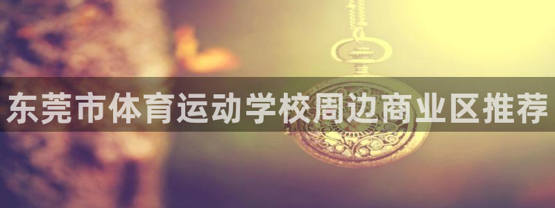 凯发官网下载平台是正规平台吗安全吗:东莞市体育运动学校周边商
